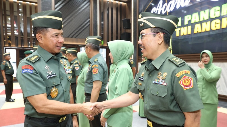 11 Perwira TNI AD Naik Pangkat: 5 Kolonel Pecah Bintang, 6 Brigjen Jadi Mayjen