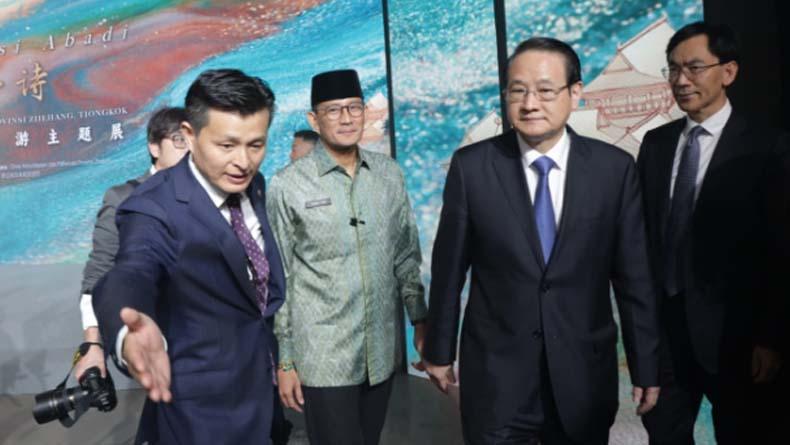 Hadiri Pameran Pariwisata dan Budaya Zhejiang, Sandiaga Uno Berharap UMKM Bisa Promosi ke Tiongkok demi Pererat Hubungan China-Indonesia