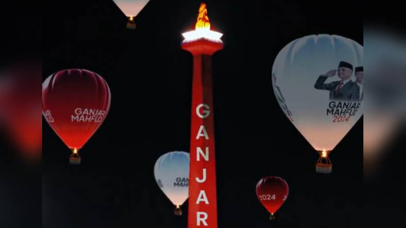 TPN Tegaskan Balon Udara Ganjar-Mahfud di Monas Hasil CGI: Bukan Peraga Kampanye Nyata