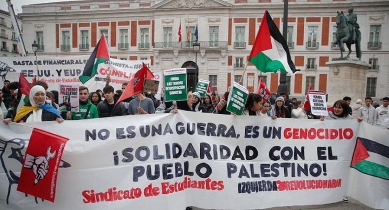 Pelajar dan Mahasiswa di 38 Kota Spanyol Mogok Belajar, Demo Bela Palestina