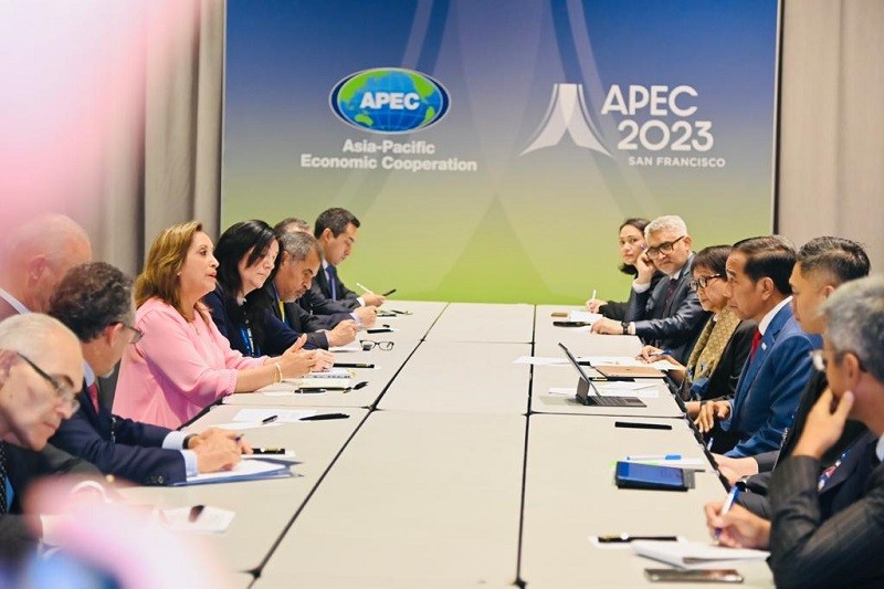 Jokowi Bertemu Presiden Peru, Bahas Percepatan Perjanjian Perdagangan Bebas 