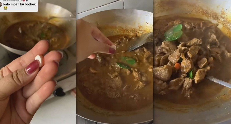 Viral Seorang Wanita Masak Daging Pakai Paracetamol supaya Empuk, Netizen: Padahal Ada Presto!