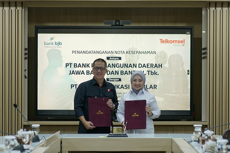 bank bjb dan Telkomsel Tandatangani Kerja Sama Layanan Perbankan serta Telekomunikasi