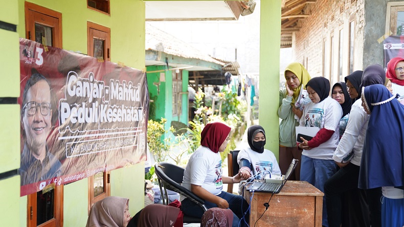 KawanJuangGP Gelorakan Semangat Ganjar-Mahfud 2024 lewat Kegiatan Cek Kesehatan di KBB