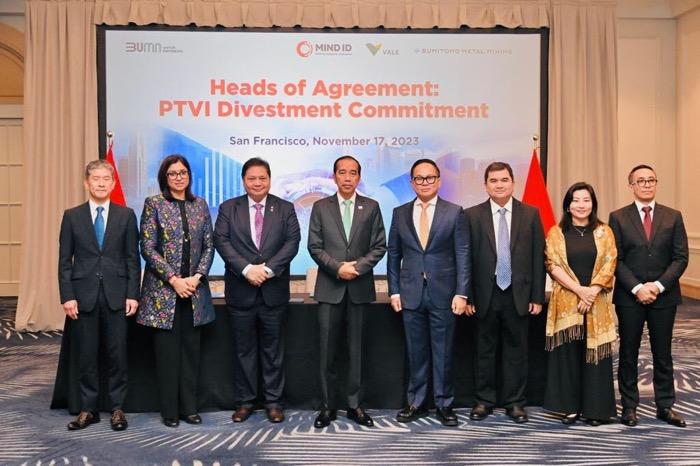 MIND ID jadi Pemegang Saham Terbesar, Presiden Jokowi Gelar Pertemuan dengan Bos Vale