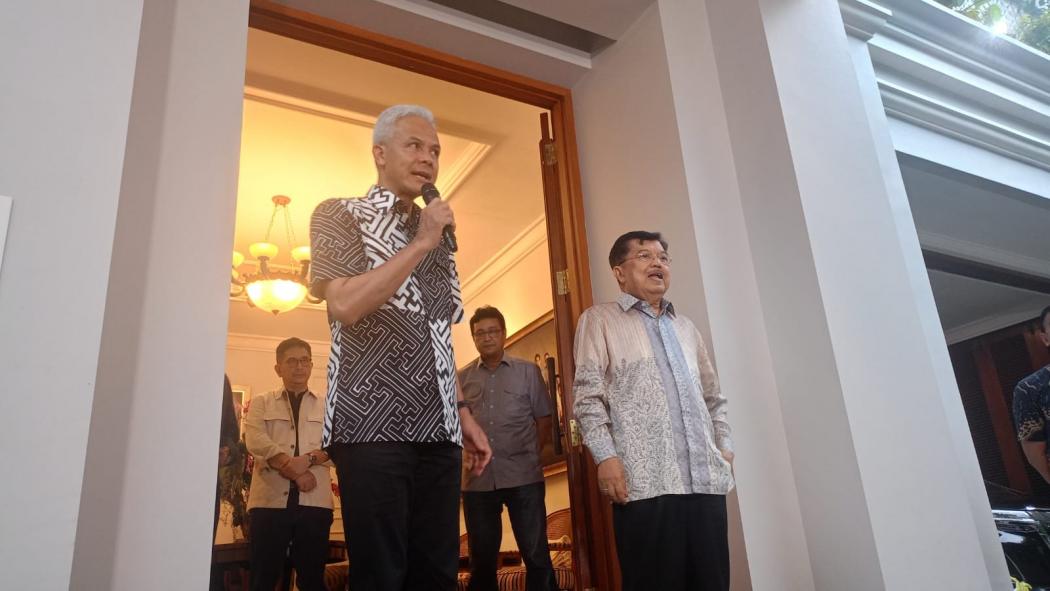 Usai Bertemu JK, Ganjar Pranowo: Kami Diskusi Panjang tentang Negara