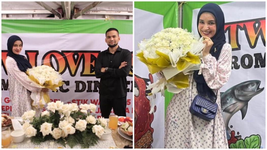 Unik, Begini Momen Teuku Wisnu dan Shireen Sungkar Rayakan Anniversary 10 Tahun di Warung Pecel Ayam