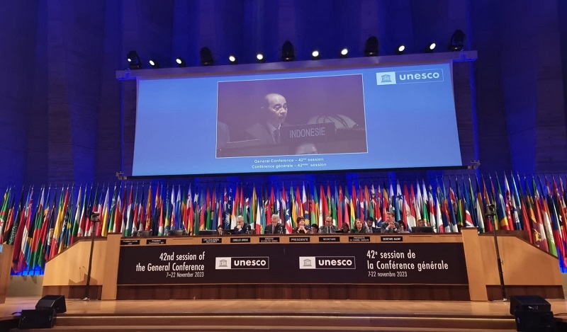 Bahasa Indonesia Disetujui sebagai Bahasa Resmi Sidang Umum UNESCO