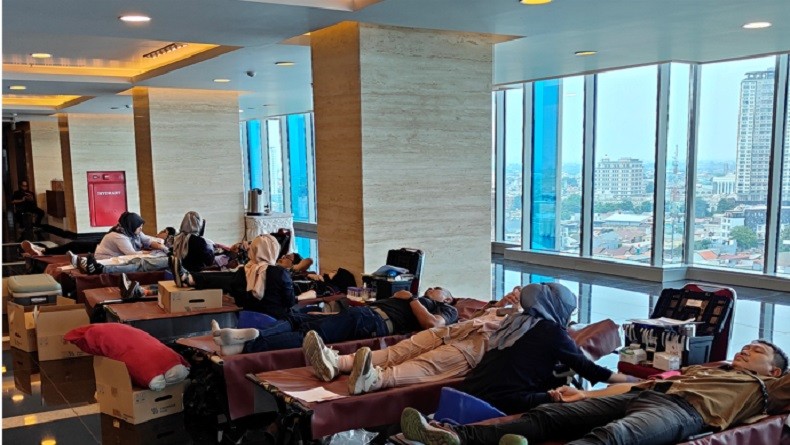 Karyawan MNC Antusias Ikut Donor Darah: Bikin Badan Lebih Sehat  