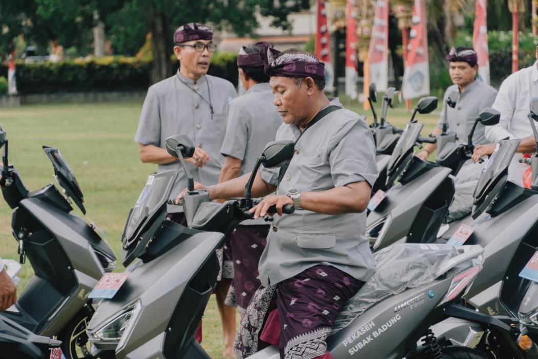 Punya Tugas Penting di Bali, 210 Motor Listrik Dukung Mobilitas Pengatur Saluran Air
