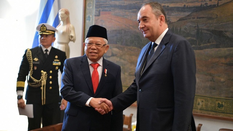 Wapres Ma'ruf Amin Kunker ke Yunani, Temui Wakil Ketua Parlemen