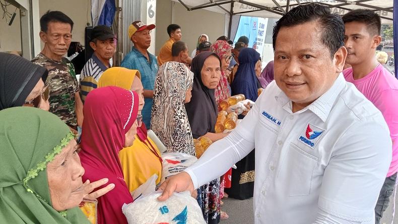 Warga Pisangan Timur Jaktim Bersyukur Partai Perindo Gelar Bazar Murah