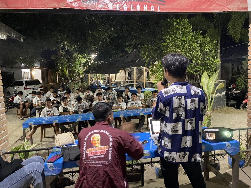 Relawan Ganjar Milenial Latih Anak Muda Takalar Jadi Content Creator Buat Cari Cuan