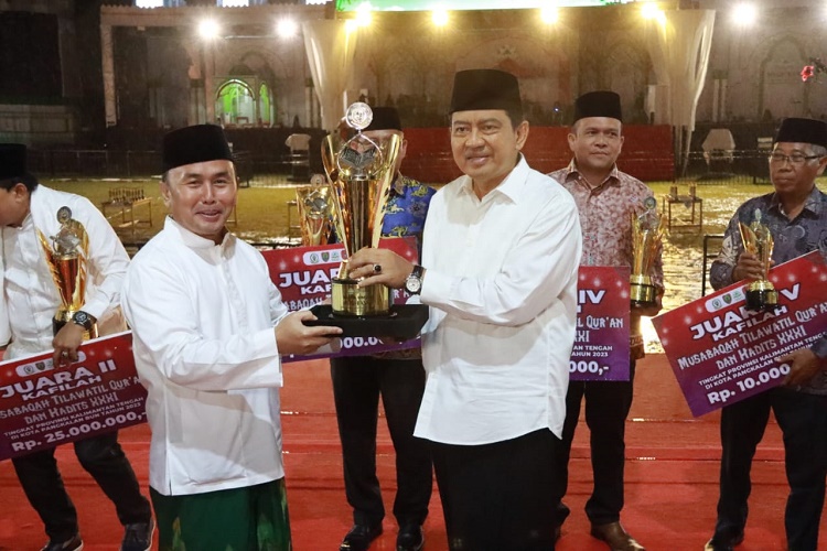 Tutup MTQH XXXI Provinsi Kalteng, Gubernur Sugianto: Prestasi Harus Dipertahankan