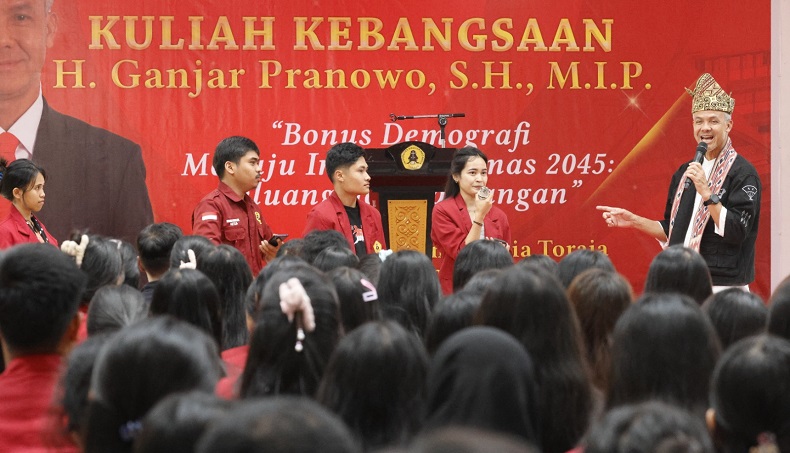Mahasiswa di Toraja Kagumi Gagasan Ganjar Soal Bonus Demografi: Jadi Semangat Wujudkan Indonesia Emas