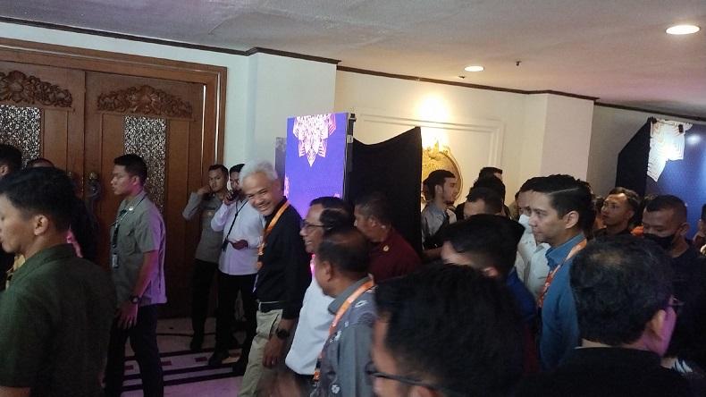 Ganjar-Mahfud Hadiri Rakornas Sentra Gakkumdu Bawaslu