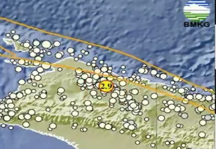 Gempa Hari Ini M 2,9 Guncang Sarmi Papua, Berpusat di Darat