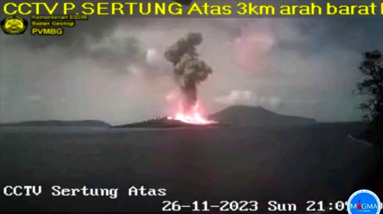 PVMBG: Gunung Anak Krakatau 66 Kali Erupsi sejak Awal 2023