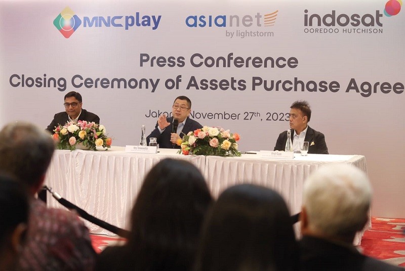 Indosat Gandeng Asianet dan MNC Play, Dorong Layanan Terpadu Transformasi Digital