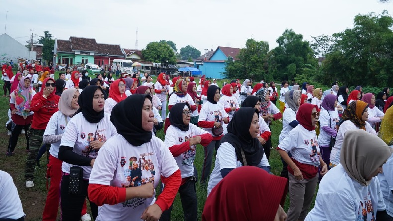 KawanJuangGP Senam Sehat Bersama Warga Subang dan Deklarasi Dukung Ganjar-Mahfud