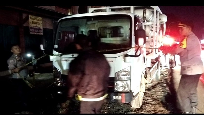 2 Orang Tewas dan 7 Luka-luka Akibat Truk Pengangkut Gas Meledak di Cibadak Sukabumi 
