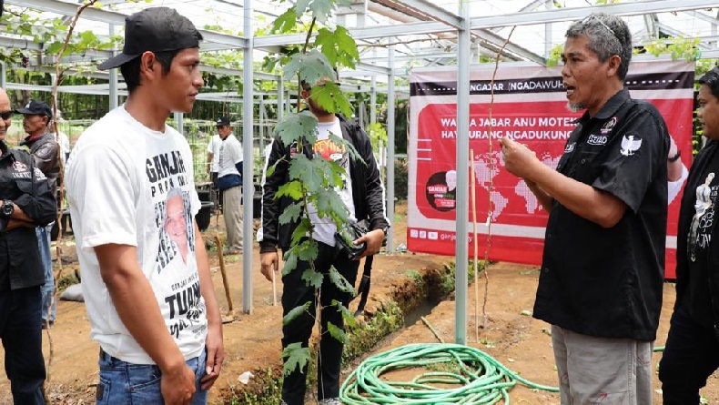 Ganjartivity Ajarkan Warga Sukaraja Sukabumi Tata Cara Tanam Anggur