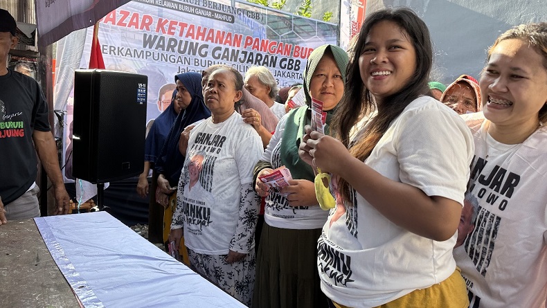 Dialog di Cilincing Jakut, Buruh Ingin Ganjar-Mahfud Menang agar Kesejahteraan Meningkat
