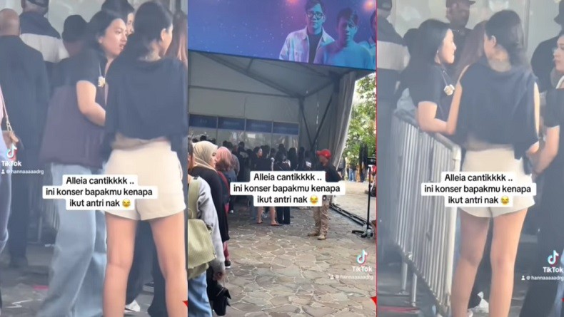 Antre saat Nonton Konser Noah, Alleia Ananta Dipuji Netizen: Gak Pake Privilege