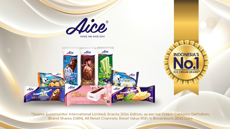 Jaga Kualitas Produk, Aice Dinobatkan Jadi Indonesia's No. 1 Ice Cream Brand Versi Euromonitor