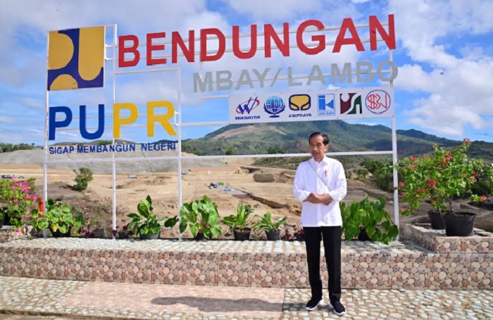 Cek Pembangunan Bendungan Mbay di NTT, Jokowi Berharap Produksi Beras Naik 250 Persen