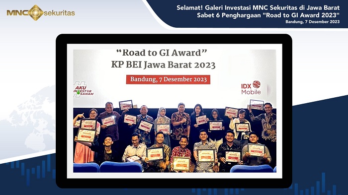 Selamat! Galeri Investasi MNC Sekuritas di Jawa Barat Raih 6 Penghargaan 