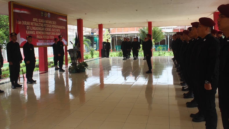UPT PAS Sukabumi-Cianjur Raya Ikrar Netralitas Pegawai pada Pemilu 2024