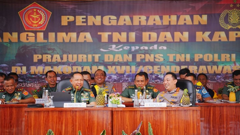 Panglima TNI-Kapolri Komitmen Wujudkan Pemilu 2024 Aman dan Damai