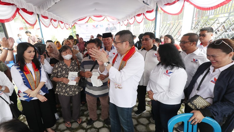 Bazar Sembako Murah dan Cek Kesehatan Gratis Partai Perindo Kalteng Disambut Antusias Warga