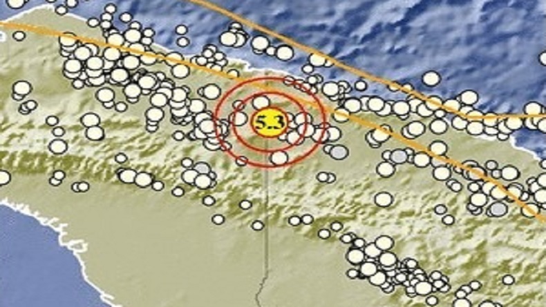 Gempa Terkini M5,3 Guncang Keerom Papua