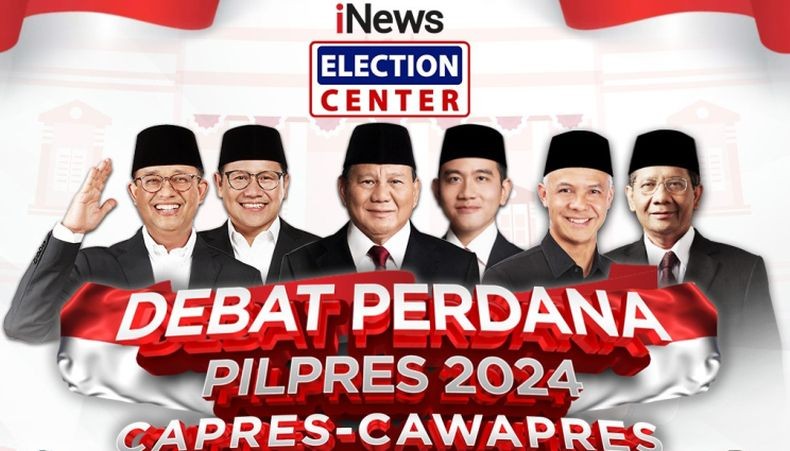 Capres-Cawapres Siap Bikin Heboh di Debat Perdana Sore ini, Live di iNews!