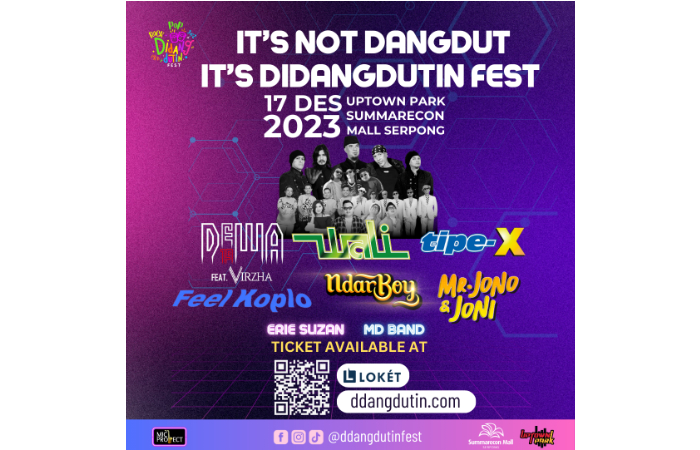 Segera Hadir! Didangdutin Fest 2023 Sajikan Pertunjukan Musik Multigenre