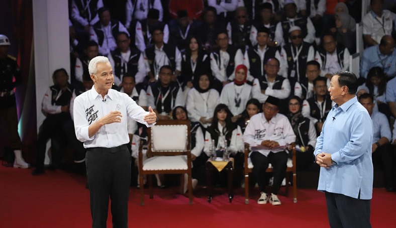 Ganjar Nilai Prabowo Kurang Tegas Jawab Isu HAM di Debat Capres 2024