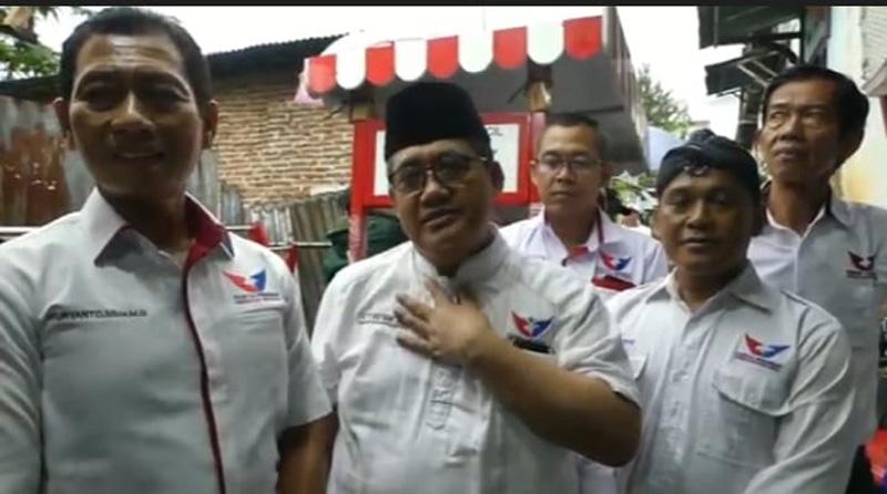  Wuryanto Pimpin Blusukan Salurkan Gerobak Perindo untuk UMKM di Banyumas