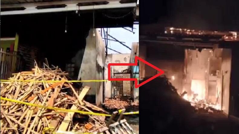 Kebakaran Hebat Pabrik Kerupuk di Cirebon, 2 Orang Pekerja Tewas