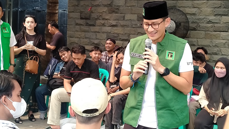 Sandiaga Uno Berikan Pelatihan Public Speaking kepada Generasi Muda di Tangerang