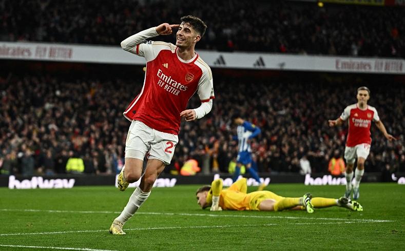 Gilas Brighton, Arsenal Makin Nyaman di Puncak Klasemen Liga Inggris