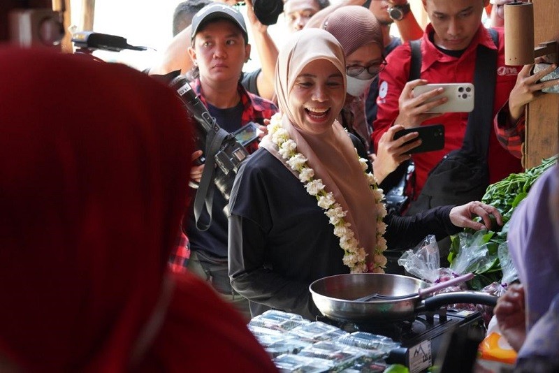 Intip Keseruan Atikoh Ganjar Masak Bersama Kelompok Wanita Tani di Semarang  