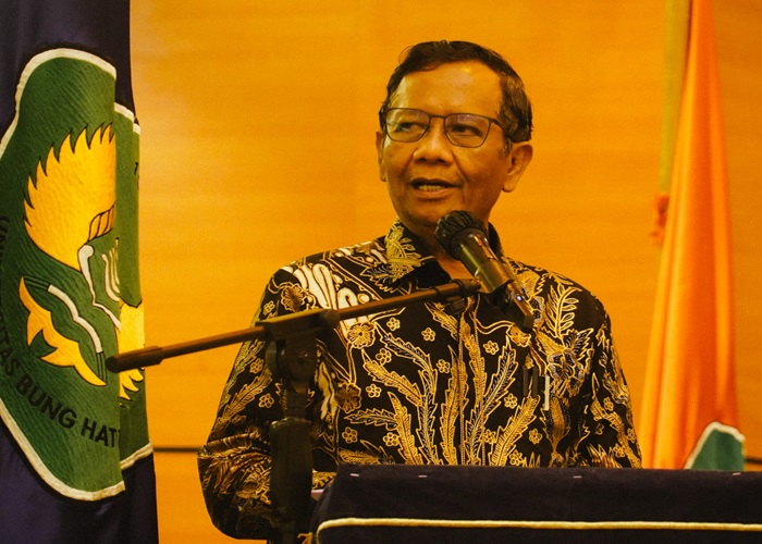 Di Hadapan Mahasiswa UBH, Mahfud MD Ajak Ikut Pemilu dan Hindari Politik Identitas
