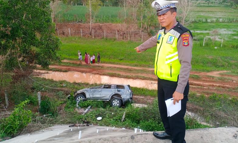 Kecelakaan Pajero Terperosok ke Jurang di Tol Lampung, 1 Orang Terluka