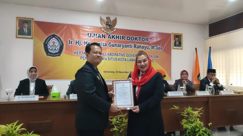  Keren, Wali Kota Semarang Hevearita G Rahayu Selesaikan Program Studi Doktor dengan IPK 4.00