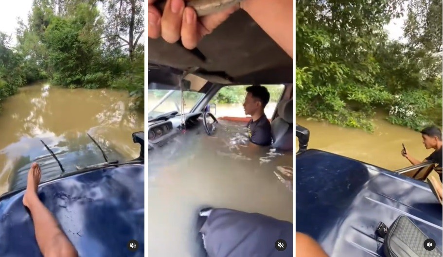 Viral Mobil Bisa Berjalan di Air walau Kap Mesin dan Kabin Telah Terendam
