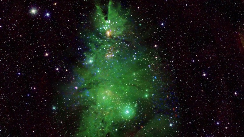 Bak Pohon Natal di Luar Angkasa, Teleskop NASA Abadikan Kluster NGC 2264 