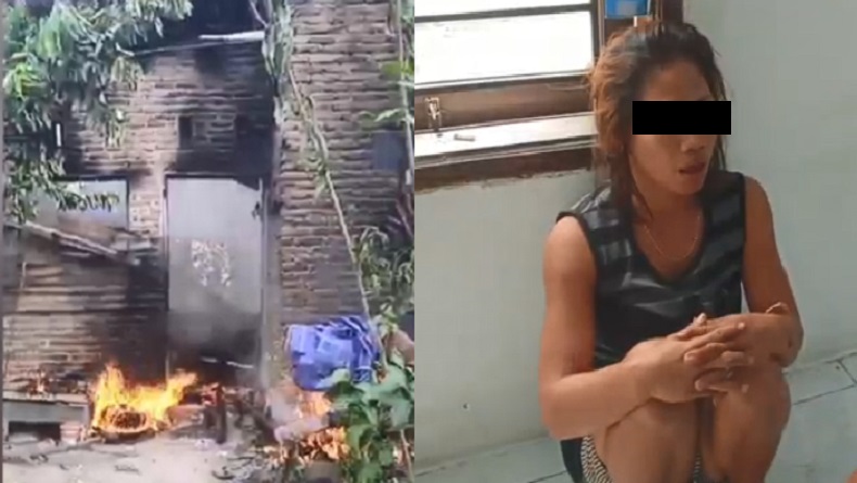 Anak Durhaka, Bakar Rumah Orang Tua di Deliserdang gegara Kesal Tak Diberi Uang untuk Beli Sabu 