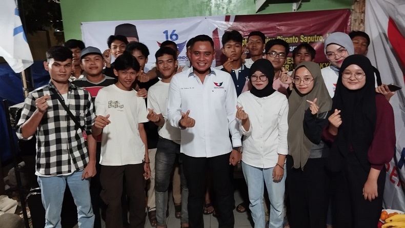 Ketua DPD Partai Perindo Jakut Diskusi dengan Generasi Milenial di Sukapura